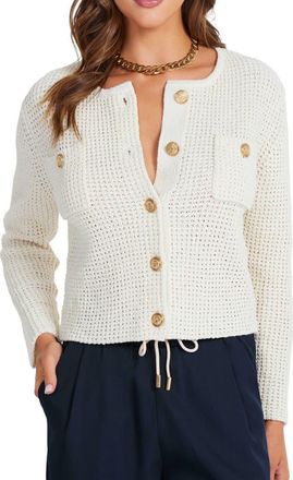 Bishop + Young Dakota Cardigan in Ivory at Nordstrom, Size X-Small