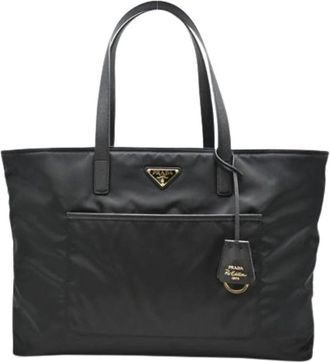 Prada Pre-owned Vintage Tote Bag - Dames - Vintage Shopper - Zwart - ONE Size - Nylon - Vintage