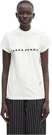 Rick Owens Small Level T - Dames - Tops - Wit - Maat: M Katoen