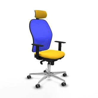 Piqueras y Crespo Piqueras Y Crespo Sedia Oficina Amarilla Modelo 1d086g2