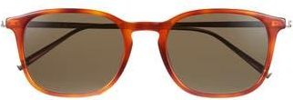 Ferragamo Salvatore Ferragamo Classic Logo 53mm Gradient Rectangle Sunglasses in Tortoise at Nordstrom Rack