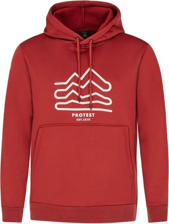 Protest Kapuzenpullover PROTEST Kapuzenpullover PRTKERRA, Herren, Gr. L, rot (barn rot), Obermaterial: 95% Polyester PES. 5% Elasthan EL., Pullover Kapuzenpul