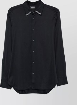 Emporio Armani collared neck long sleeves straight hem shirt