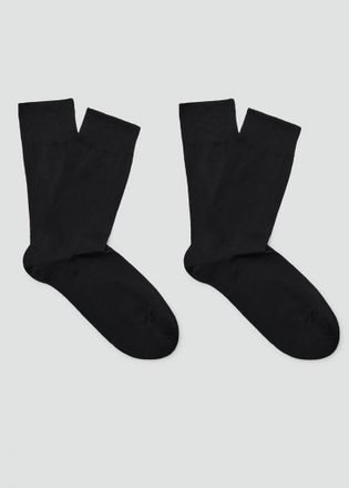 Mango Pack 2 calzini lunghi cotone nero - Uomo - 40-42 - MANGO MAN