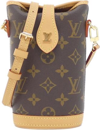 Louis Vuitton Marron Coated Canvas Pouch (Pre-Owned)