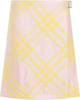 Burberry Sherbet Pink Cotton Skirt-Donna
