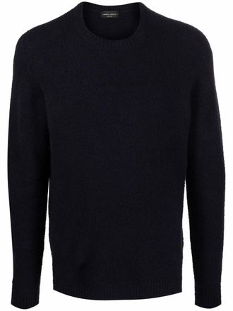 Roberto Collina crew-neck knitted jumper - Blue