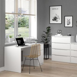 Vicco Escritorio Ruben, Blanco, 140 X 65 Cm Vicco