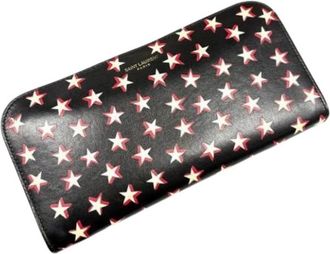 Saint Laurent Pre-owned Wallets, female, Black, Size: ONE SIZE Pre-owned Fabric Wallet