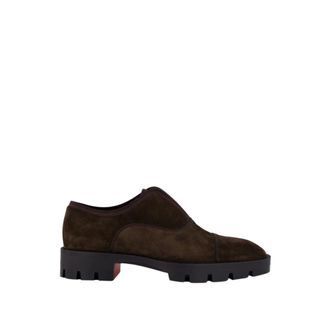 Christian Louboutin Cafe Alpha Lion Crosta - male - Christian Louboutin - Loafers - Brown - 11 UK - Shoes