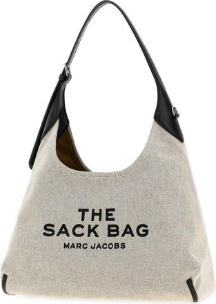 Marc Jacobs Womens Belted Shoulder Bag Beige Fabric