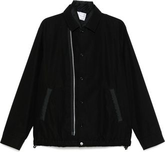 sacai layered jacket - Black