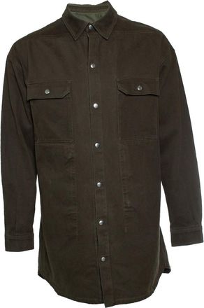 Rick Owens Strobe FW22 green overshirt