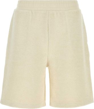 Ami Ami Ivory Terry Fabric Bermuda Shorts
