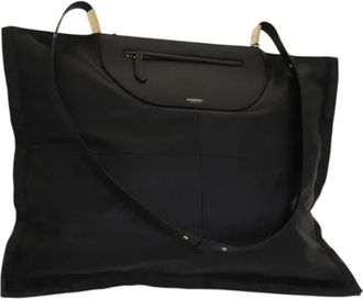 Burberry Pre-owned Tote Bags, female, Black, Size: ONE SIZE Pre-owned Leather Shoulder Bag
