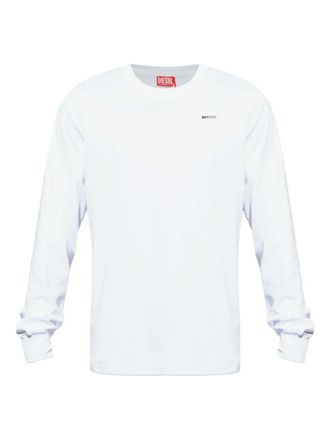 Diesel Miegor long-sleeve logo T-Shirt - men - Cotton - S - White