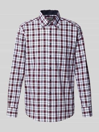 Eterna Comfort Fit Business-Hemd mit Knopfleiste in Rot, Gr&ouml;&szlig;e 40