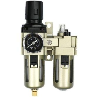 OEM Separador De Agua, Reductor De Presi&oacute;n, Regulador De Aire Comprimido Para Compresor De Aire, Filtro De 3/8 De Pulgada Y Neblina De Aceite Con Tapa De 