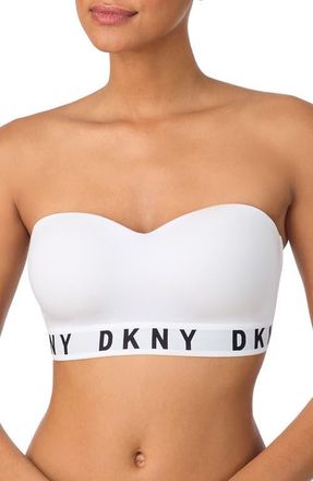 DKNY Cozy Removable Strap Wireless Bra in White at Nordstrom, Size X-Large