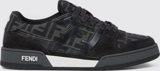 Fendi Sneakers Match Fendi in camoscio e canvas con monogram FF jacquard