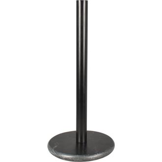 Happimess Avery Modern Classic Metal with Non Slip Weighted Marble Base Paper Towel Holder in Black /Black Marble at Nordstrom