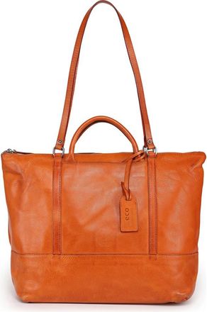 OLD TREND Crocus Genuine Leather Spacious Carryall Tote in Caramel at Nordstrom