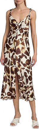 Rails Viviana V Neck Midi Dress In Espresso Lily