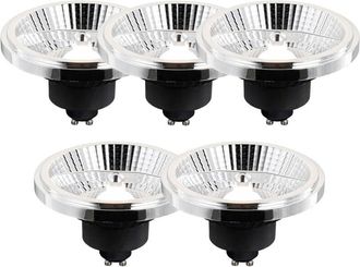 LUEDD Luedd - Set di 5 lampadine led GU10 dimmerabili a 3 livelli in Kelvin AR111 10W 800 lm 2700 - 3700K