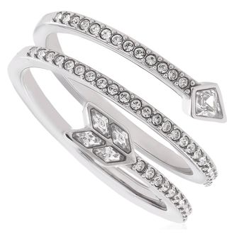 Swarovski Idyllia Mixed Cuts Motif Ring, Size 50