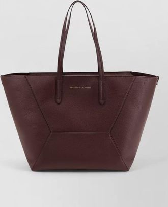 Brunello Cucinelli monili leather shoulder bag