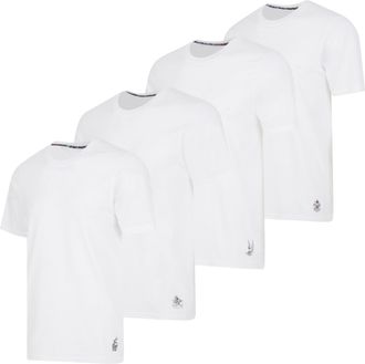 Ed Hardy 3 Pack Mens Fitted Tshirts Micro Modal Short Sleeve Crew, Vneck Classic Tees Gym, Work Casual, Mens Fitted Shirts, C-neck White, S
