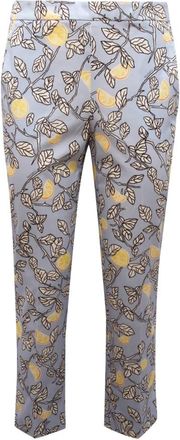 Max Mara DEA WO Broek met zijrits - Dames - Slim Fit Broeken - Veelkleurig - 2XS - Broeken