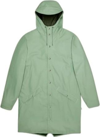 Rains Long Jacket Haze - Dames - Regenjassen - Groen - M - Polyester - Jassen