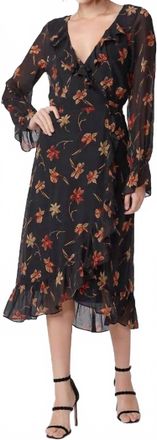 Paige Promenade Silk Dress In Black