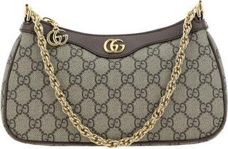 Gucci Bruine Katoenen Schoudertas
