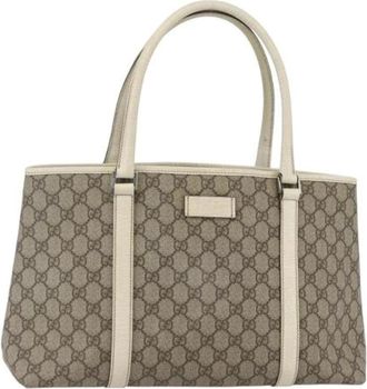 Gucci Pre-owned Tote Bags, female, Beige, Size: ONE SIZE Pre-owned Plastic Tote Bag