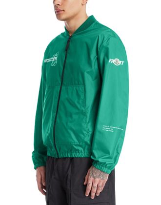 Moncler Mens Genius X Frgmt Ostria Bomber Jacket Green Clothing > Coats &