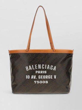 Balenciaga canvas medium tote bag dual handles