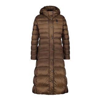 Blauer Donsjack Anita - Dames - Mantels - Bruin - Maat: M Leer
