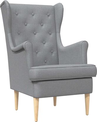 vidaXL Sill&oacute;n Gris Claro Tela Vidaxl