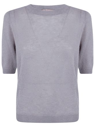 Twin-Set Short Sleeve Round Neck Sweater