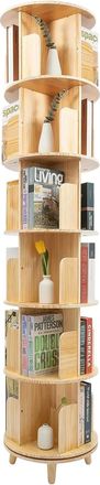 OEM Librer&iacute;a Giratoria, Almacenamiento De 6 Niveles, Exhibici&oacute;n De 360 grados, Madera