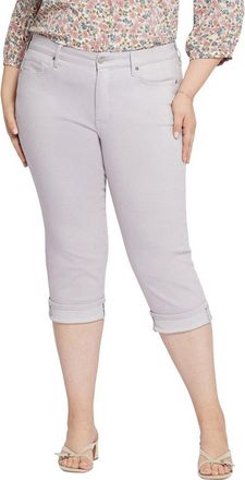 NYDJ Nydj Plus Marilyn Pearl Grey Crop Jean