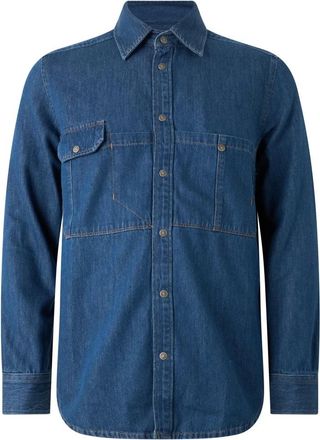 Diesel Denim overhemd - Heren - Overhemden - Blauw - Maat: XS Denim