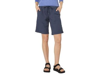L.L.Bean Ripstop Pull-On Shorts Womens Casual Pants Carbon Navy : XL, Spandex/Cotton