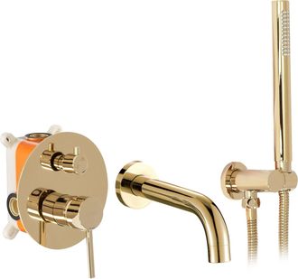 Rea Rea - Grifo De Ba&ntilde;era Emportado Oculto Lungo Oro + Box