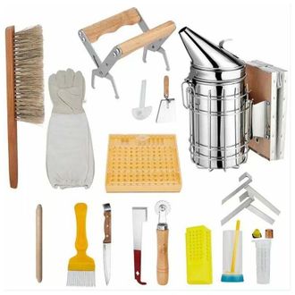 OEM Juego De Herramientas De Apicultura, 15 Piezas, Kit De Inicio De Apicultor De Lujo, Traje De Apicultura, Equipo De Apicultura Adecuado Para Apicultore