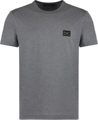 Dolce & Gabbana Heren, Tops, Grijs, Maat: S Katoen