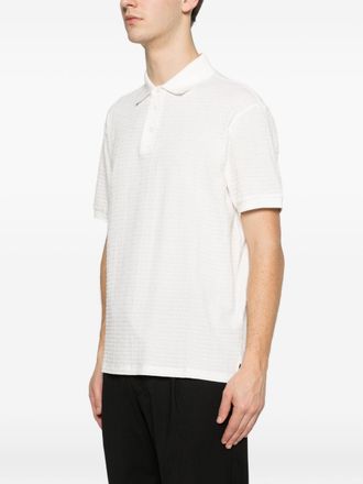 Emporio Armani Logo Cotton Polo Shirt - White