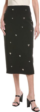 Milly Milly Syra Heart Applique Midi Skirt